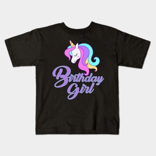 'Unicorn Birthday Girl' Perfect Birthday Girl Gift Kids T-Shirt